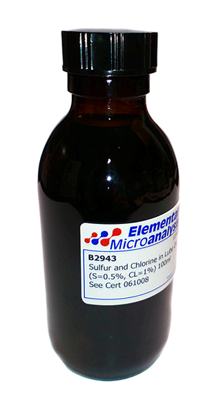 DISCONTINUED

Sulfur and Chlorine in Lube Oil (S=0.5%, CL=1%) 100ml  See Cert 506322